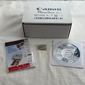 Canon PowerShot SD1400 IS Digital Camera Kit NO CAMERA